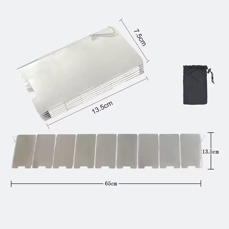 Camping Cooking Drawer - Outdoor Stove Wind Shield Camping Windscreen