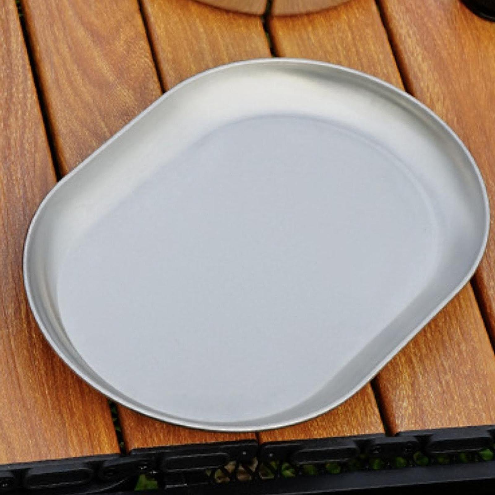Camping Cooking Plate - Outdoor Stainless Steel Camping Plate Easy
