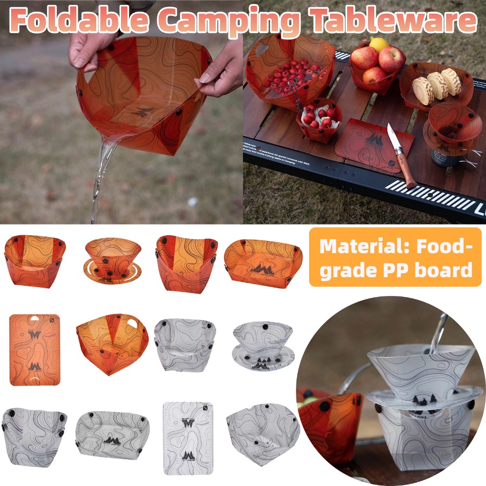 Foldable Camping Tableware Por - Camping Cooking Plate recension och pris