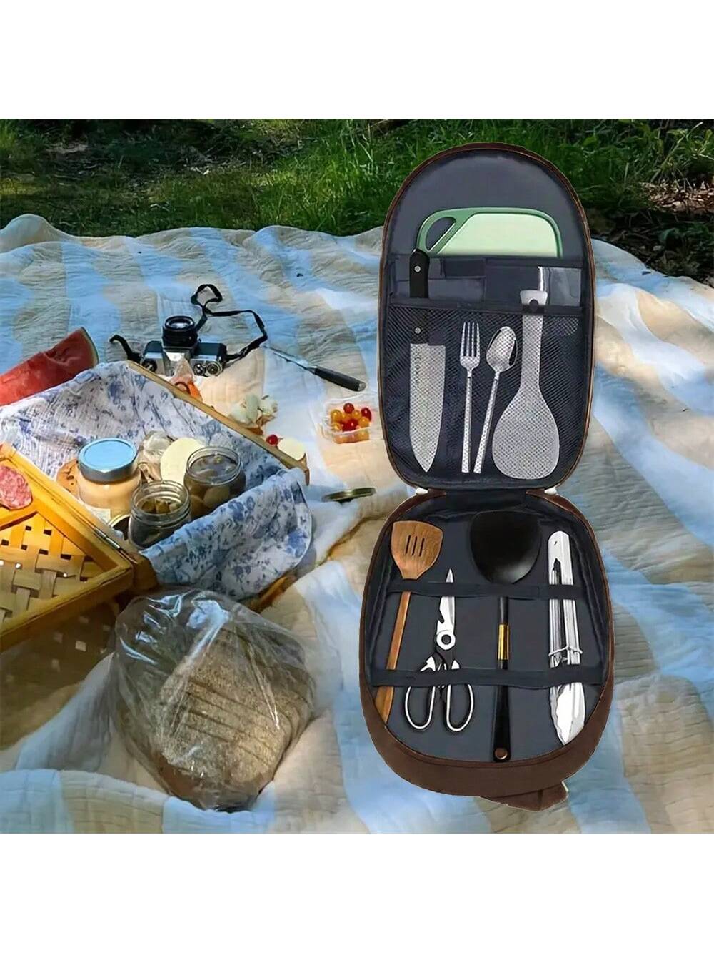 Outdoor Camping Cookware Stora - Camping Cooking Utensil Organizer recension och pris