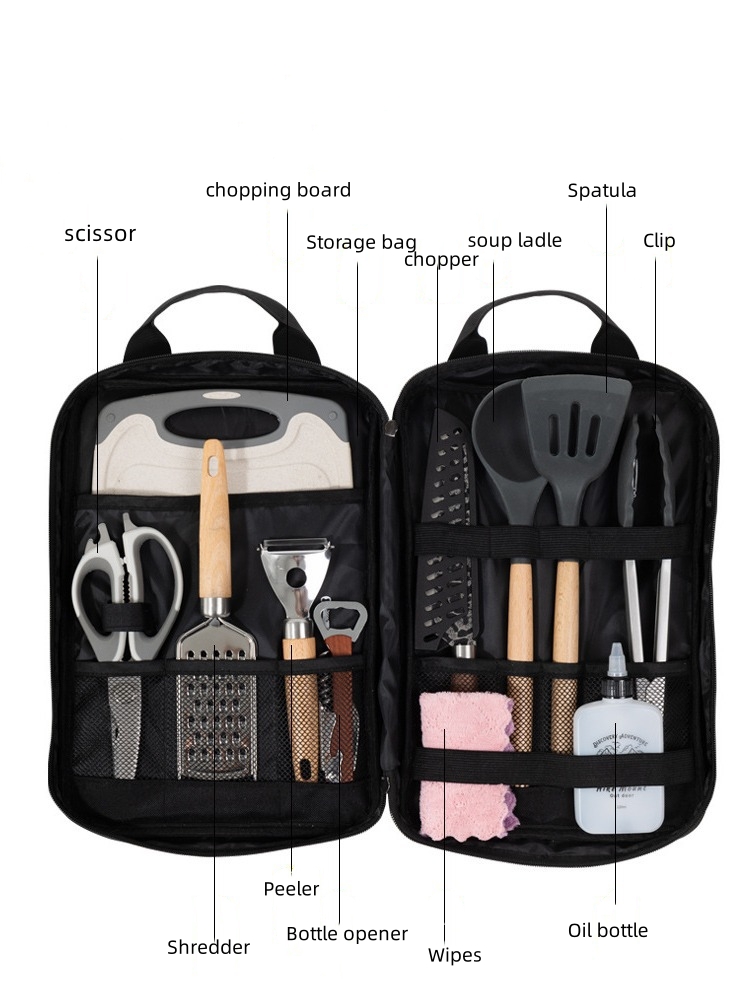 Camping Cooking Utensils Acces - Camping Cooking Utensil Organizer recension och pris