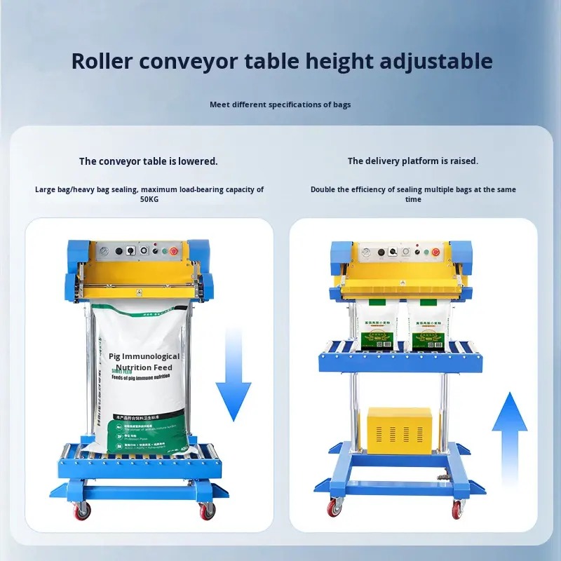 Pneumatic Vertical Foot Sealer - Aluminum Foil Heavy Duty recension och pris