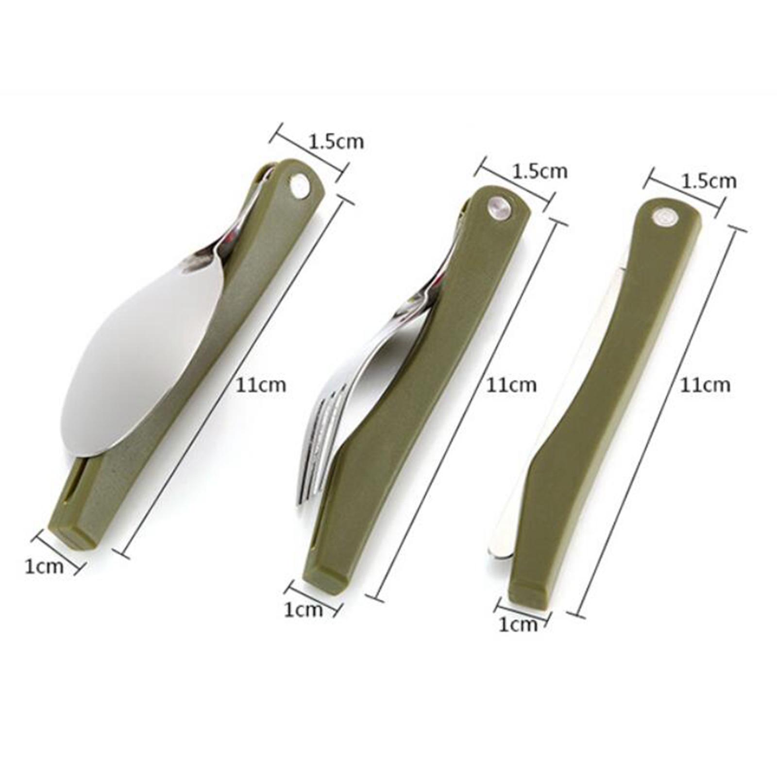 Folding Stainless Steel Spork  - Camp Spork Set recension och pris