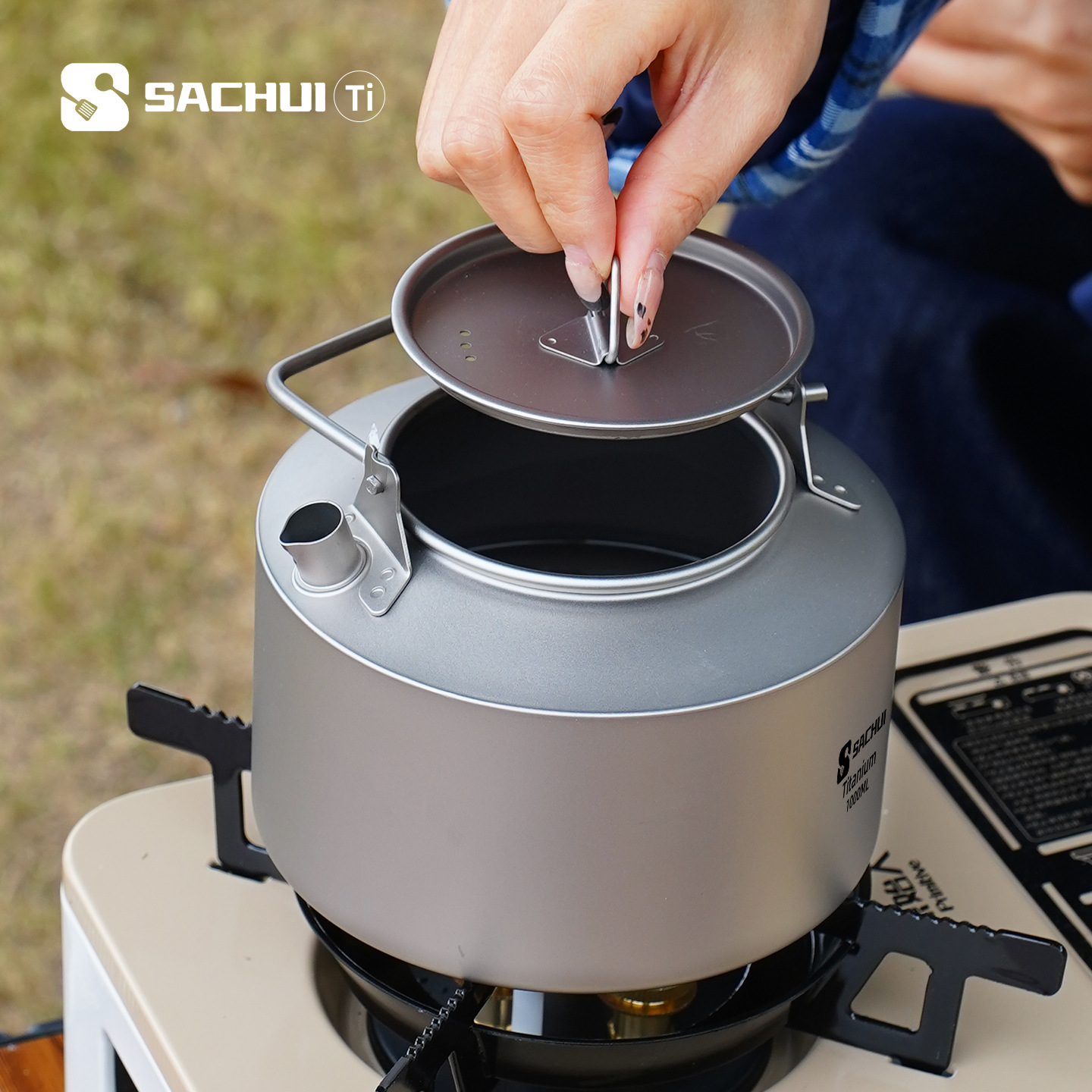 1000ML Pure Titanium Kettle Ou - Camping Cooking Pot recension och pris