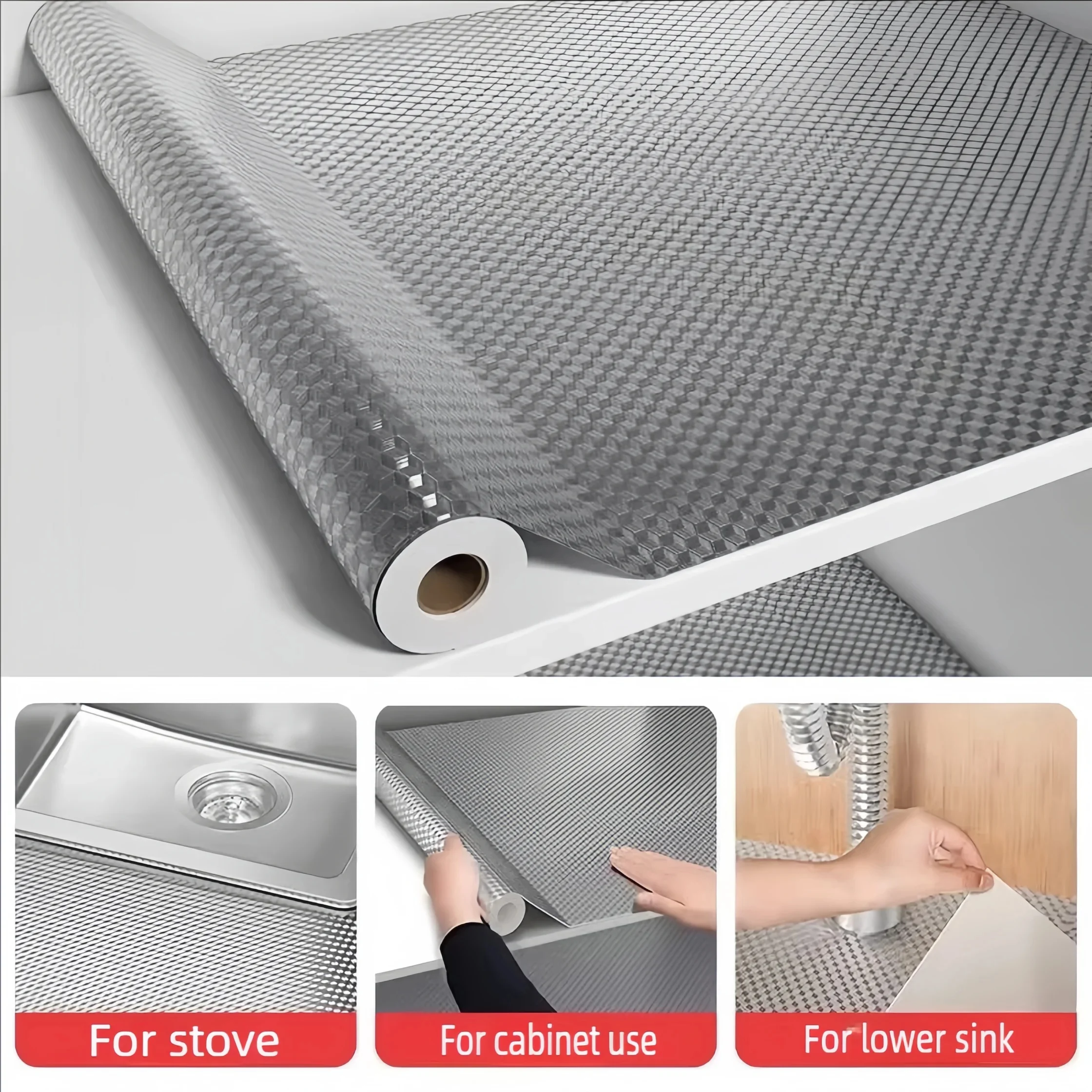 1/3/5M Kitchen Oil-proof Stick - Aluminum Foil Heavy Duty recension och pris