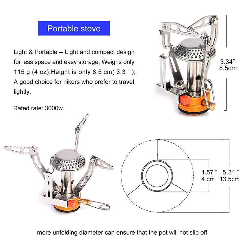 Widesea One-Piece Gas Stove 35 - Camping Cooking Plate recension och pris