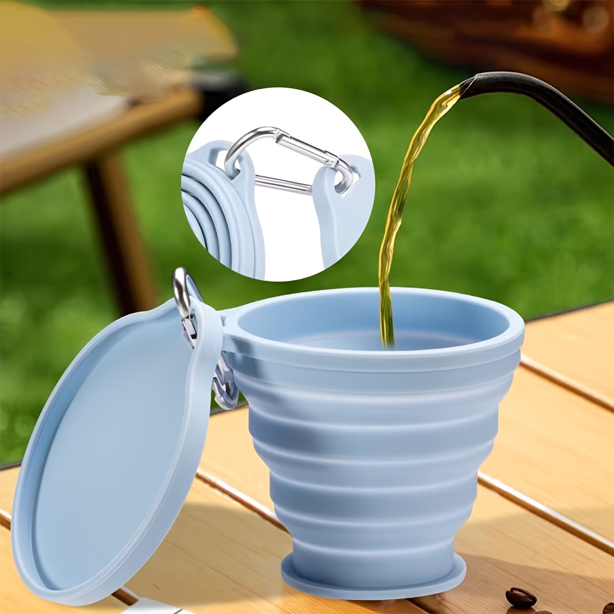 Food Grade Silicone Foldable D - Camping Cooking Food recension och pris