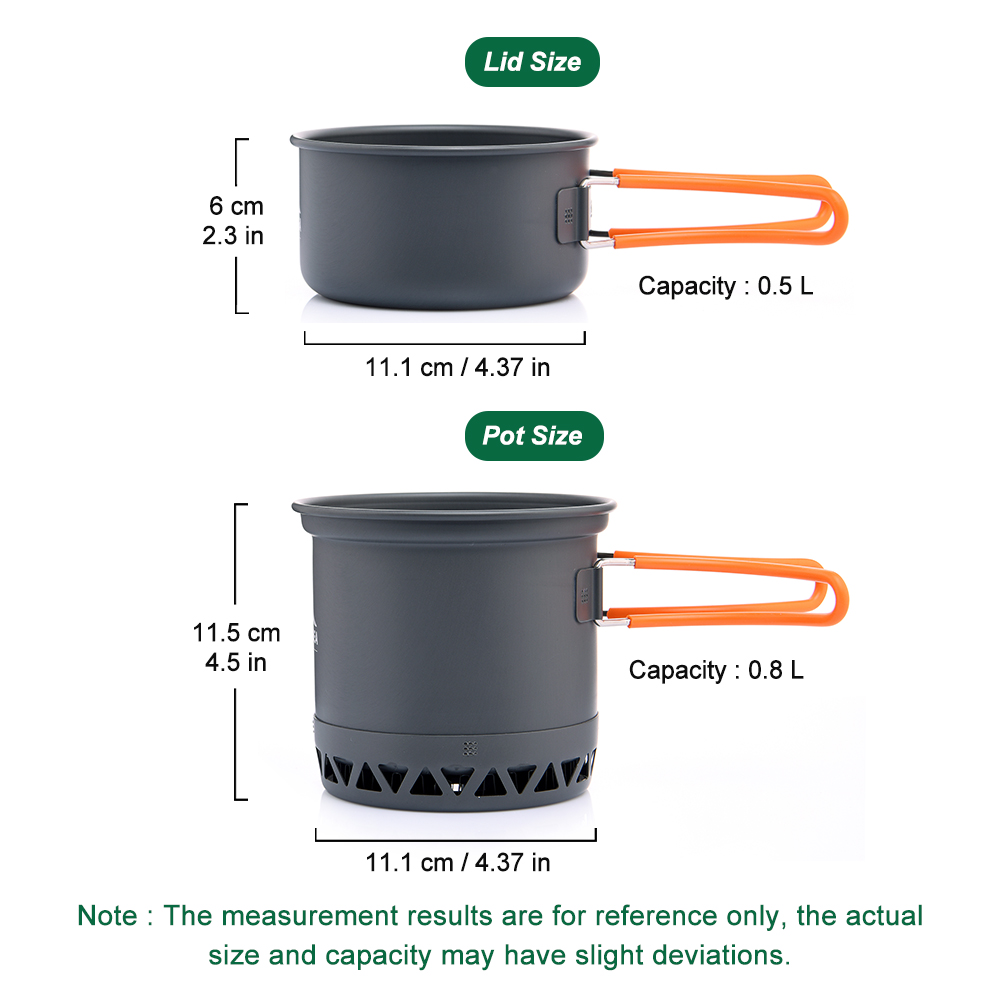 Outdoor Camping Pot 1.3L 2.3L  - Camping Cooking Set Jetboil recension och pris
