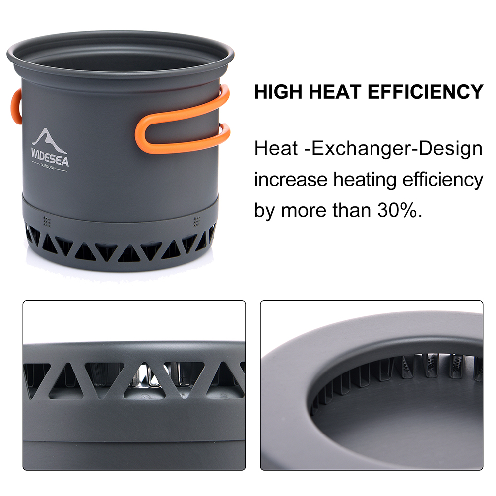 Widesea Camping Pot 1.3L 2.3L  - Camping Cooking Set Jetboil recension och pris