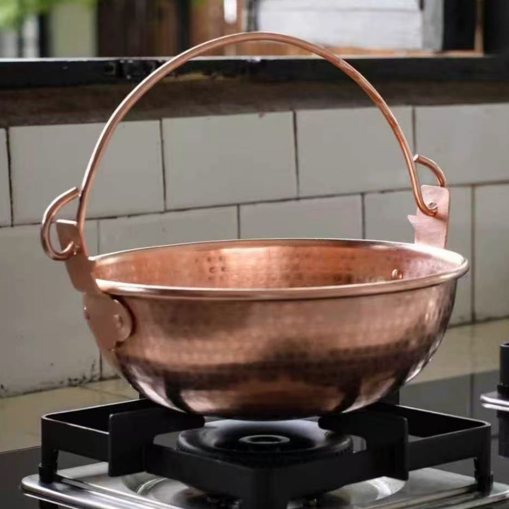 Vintage Copper Hanging Pot,Out - Camping Cooking Pot recension och pris