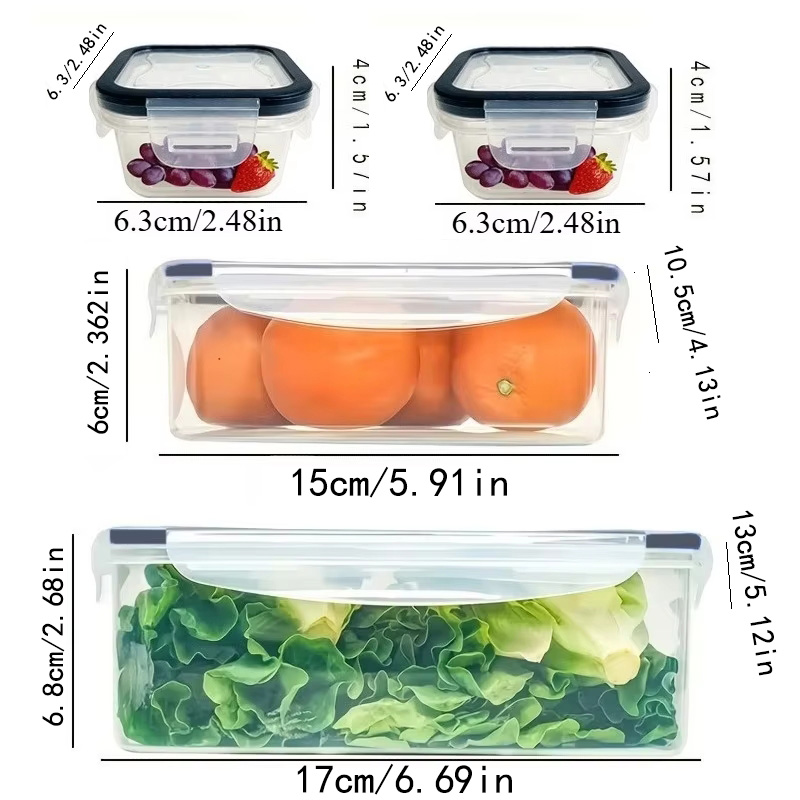 8Pcs Set Includes 4 Containers - Camping Cooking Food recension och pris