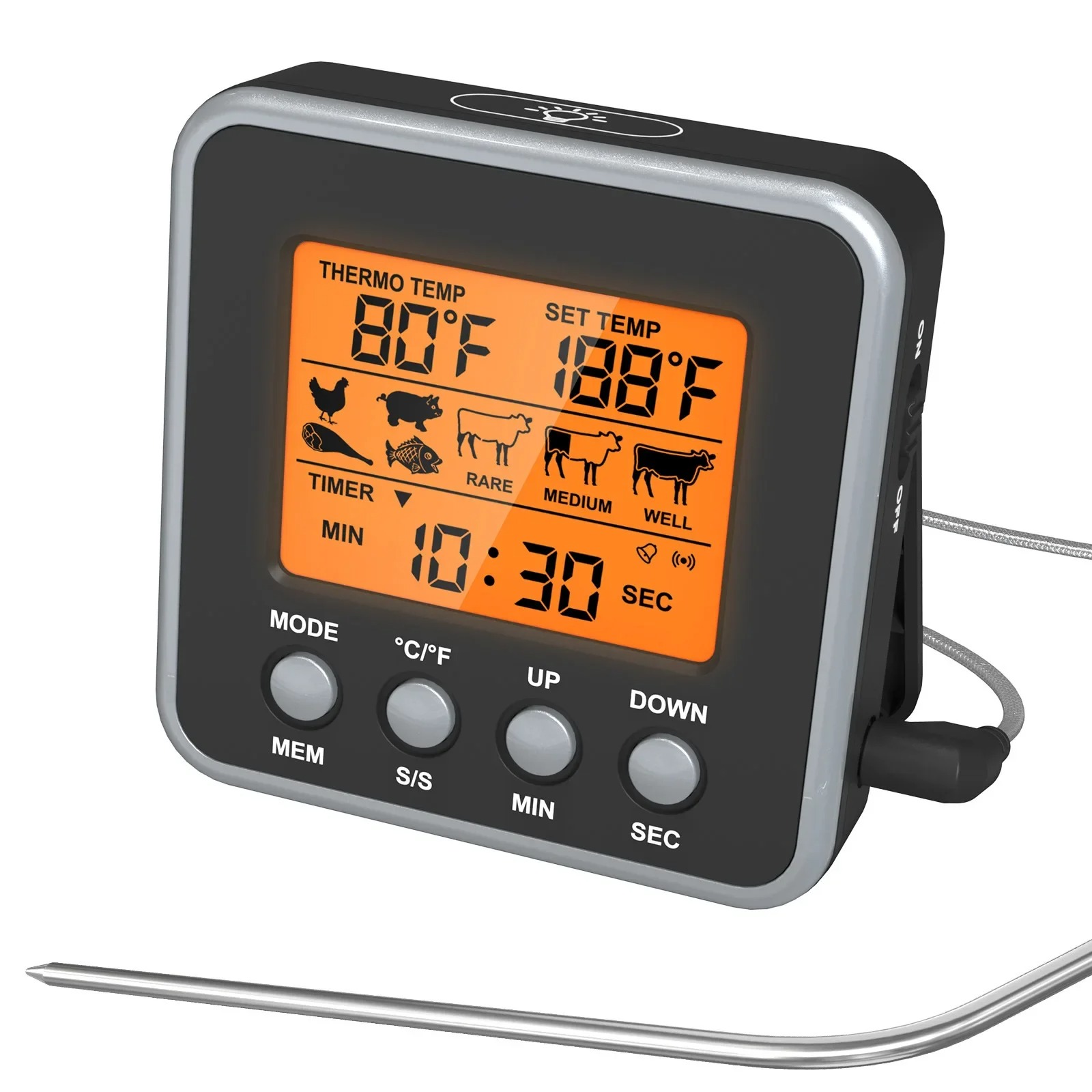 LCD Digital Meat Thermometer M - Meat Thermometer Camp recension och pris