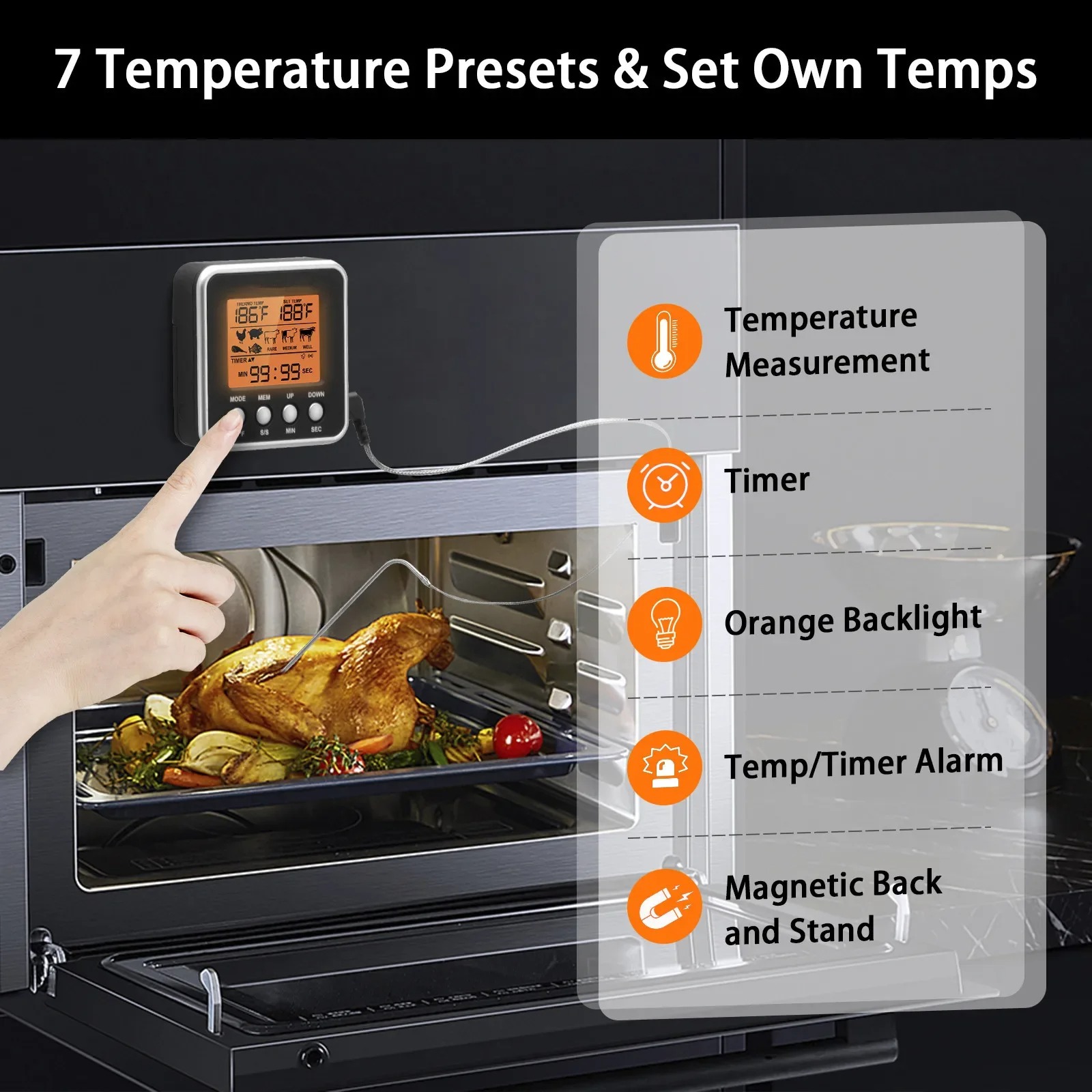 LCD Digital Meat Thermometer M - Meat Thermometer Camp recension och pris