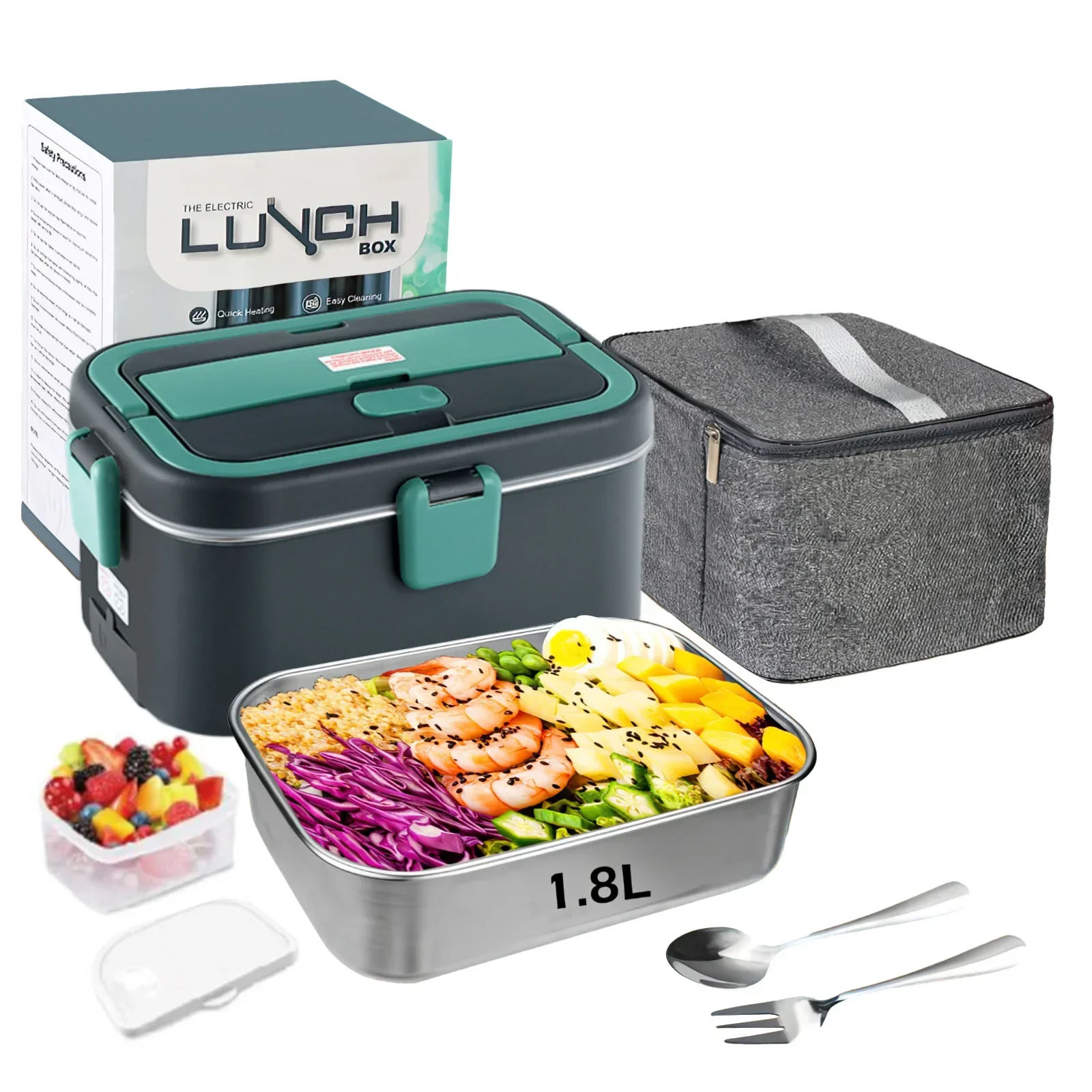 Electric Lunch Box Food Warmer - Camping Cooking Food recension och pris
