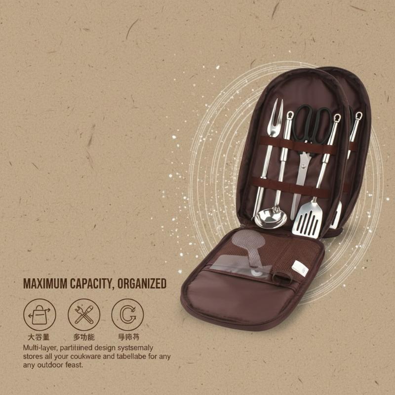 Outdoor Cooking Bag Camping St - Camping Cooking Utensil Organizer recension och pris