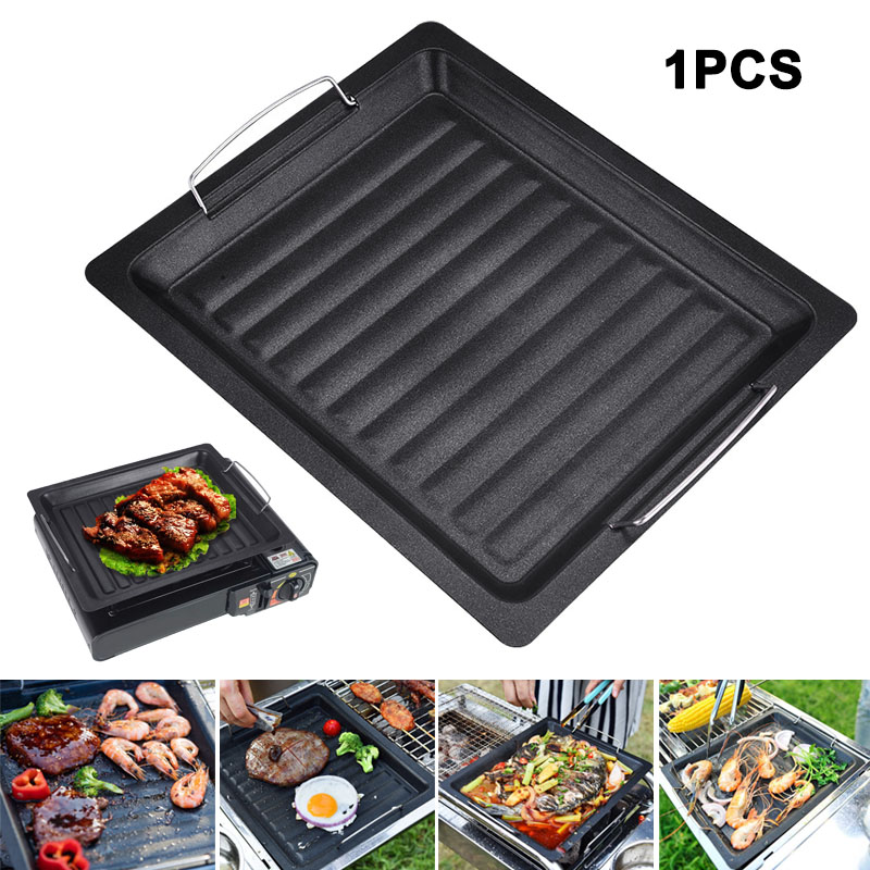 Outdoors Thick Square Grill Pa - Camping Cooking Plate recension och pris