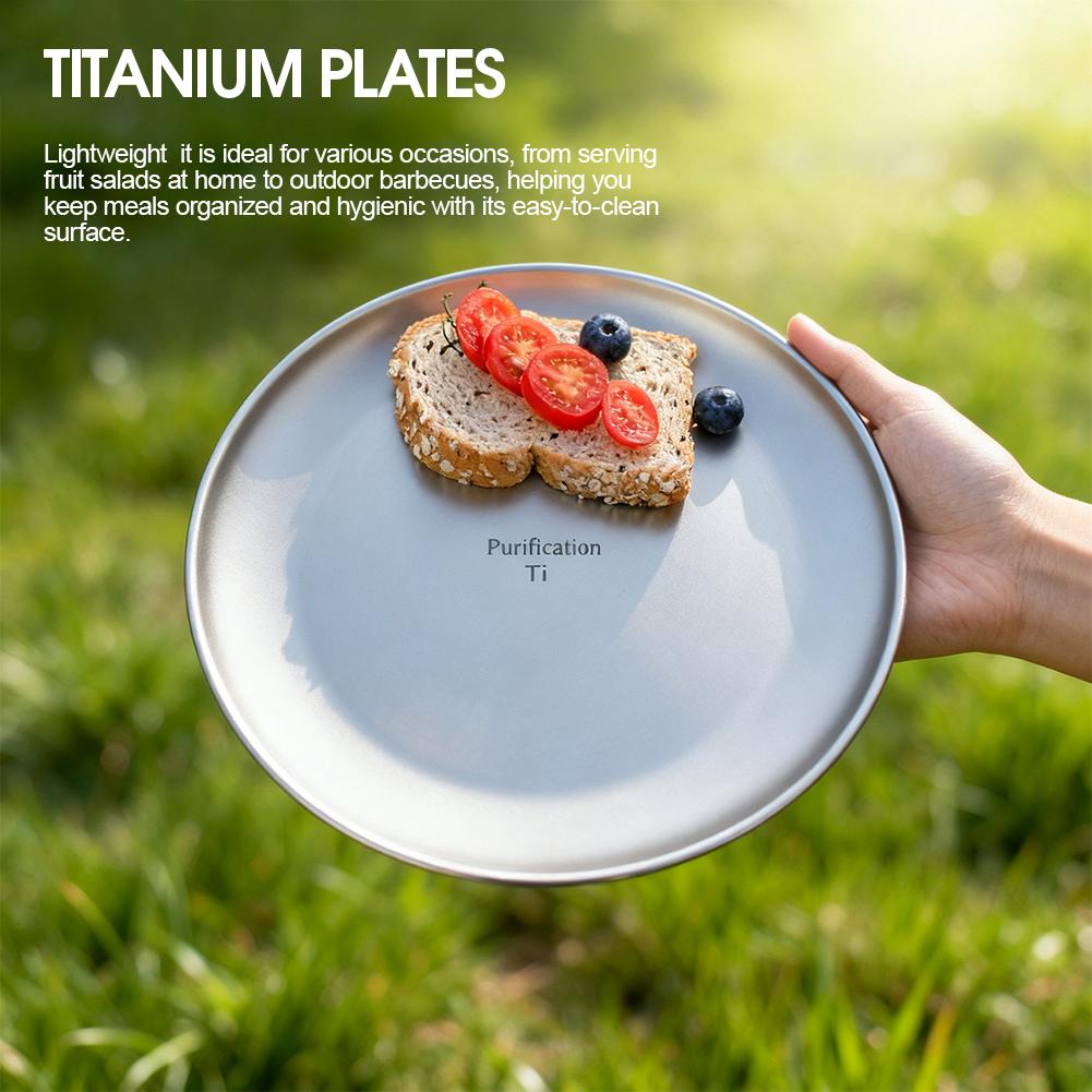 Pure Titanium Camping Plate Ul - Camping Cooking Plate recension och pris