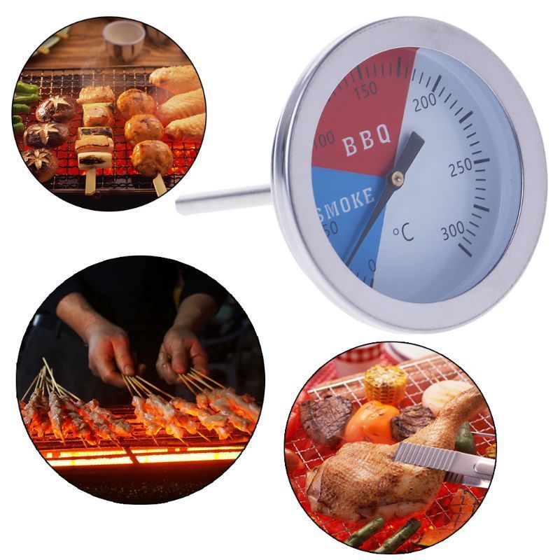Stainless Steel BBQ Grill Ther - Meat Thermometer Camp recension och pris
