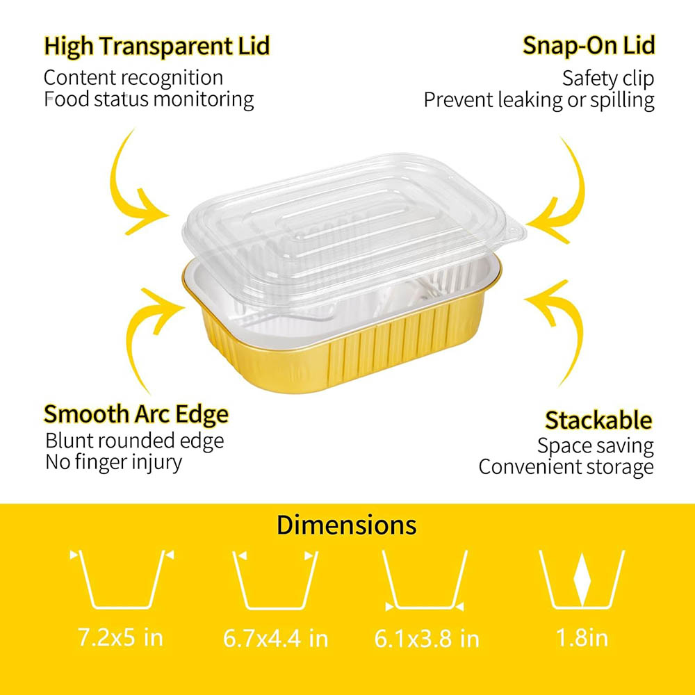 Small Aluminum Pans with Lids  - Aluminum Foil Heavy Duty recension och pris