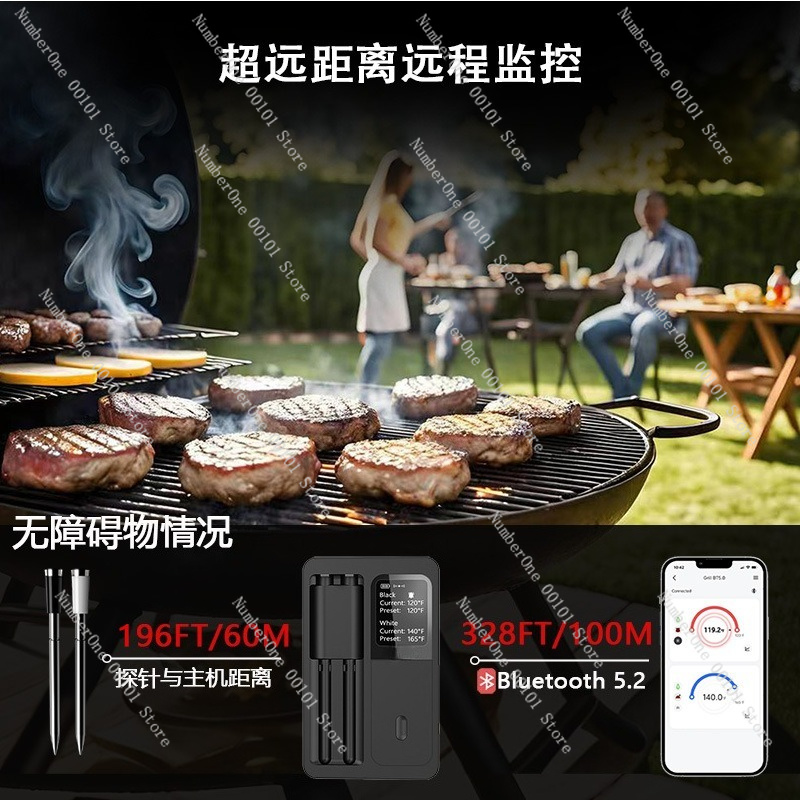 Wireless Bluetooth Meat Thermo - Meat Thermometer Camp recension och pris