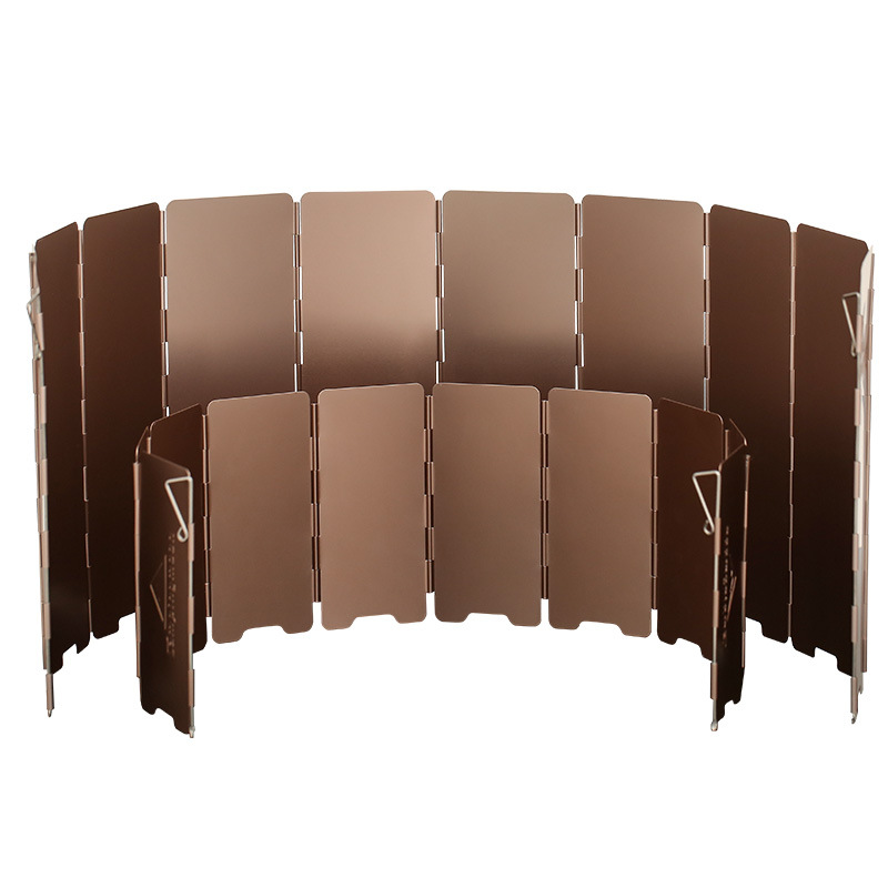 10 Plates Bronze-coloured Fold - Camping Cooking Plate recension och pris