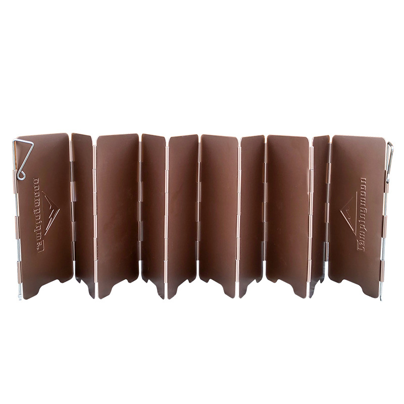 10 Plates Bronze-coloured Fold - Camping Cooking Plate recension och pris