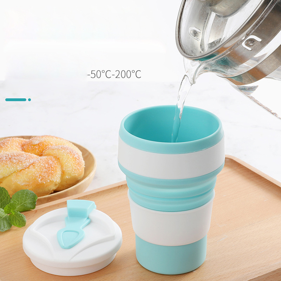 350ML Food-Grade Silicone Fold - Camping Cooking Food recension och pris