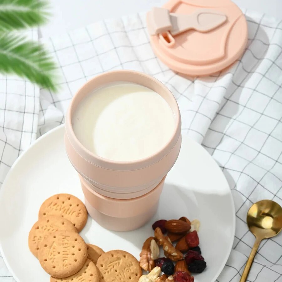 350ML Food-Grade Silicone Fold - Camping Cooking Food recension och pris