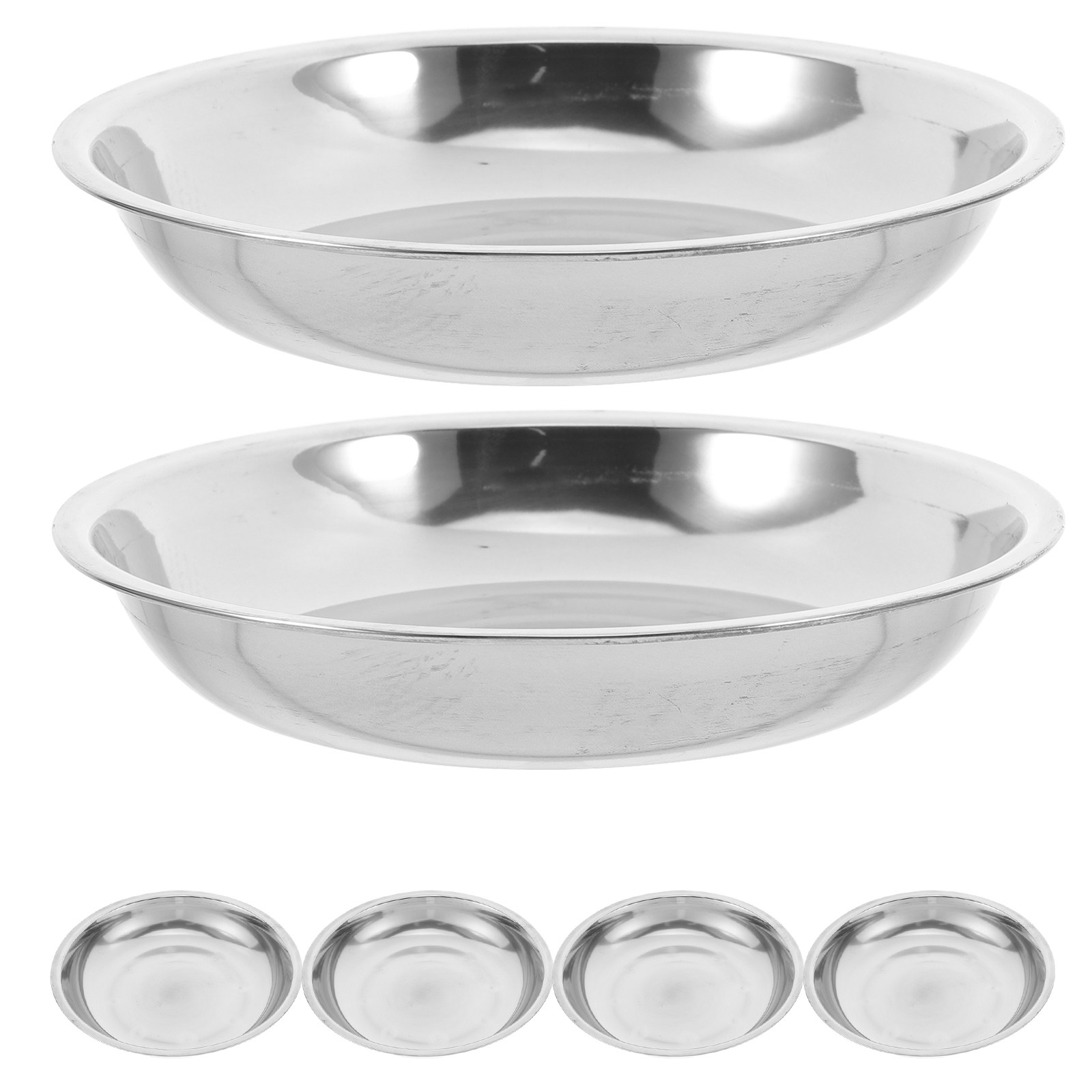 6Pcs High Quality Stainless St - Camping Cooking Plate recension och pris