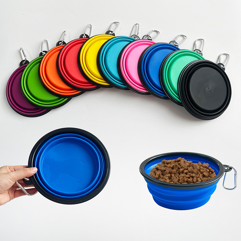 Collapsible Pet Silicone Dog F - Camping Cooking Food recension och pris